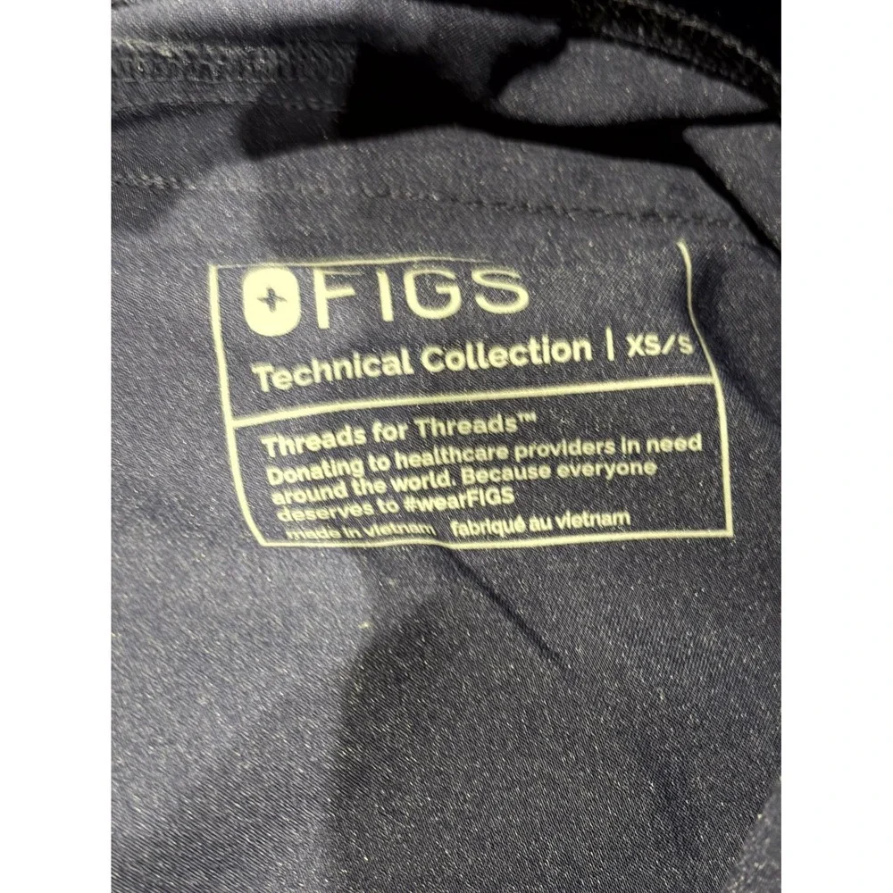 FIGS Technical Collection Cargo Scrub Pants Mens XS/S Purple Logo Elastic Waist‎